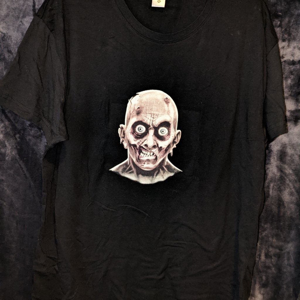 Moving Eye T-Shirt - Black - Zombie - Nwot